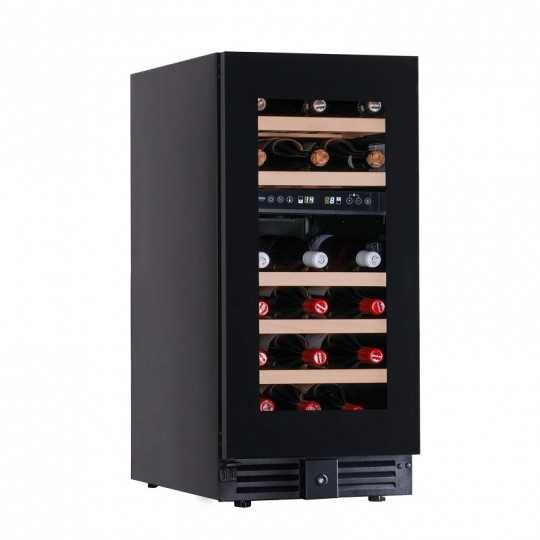 CAVE À VIN DOUBLE TEMPÉRATURE 28 BOUTEILLES - 38 x 57,3 x 82 H CM
