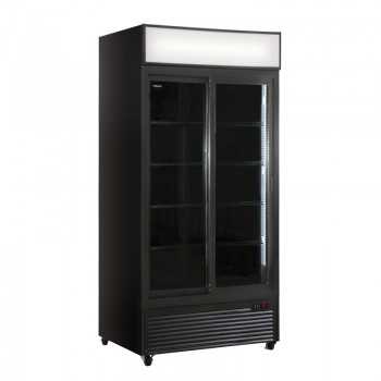 FRIGO VETRINA PER BIBITE CON PORTE SCORREVOLI 537 L, DISPLAY DIGITALE | 94 x 61,5 x 198,3 cm