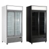 FRIGO VETRINA PER BIBITE CON PORTE SCORREVOLI 537 L, DISPLAY DIGITALE | 94 x 61,5 x 198,3 cm