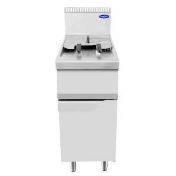 Friggitrice a gas 1 vasca 21 L profondità 90 cm