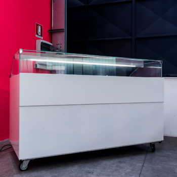 Pastry serve over counter display fridge PENELOPE, depth 95 cm
