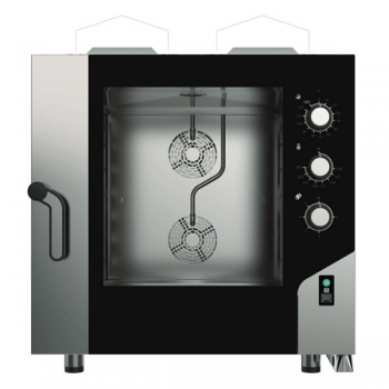 ELECTROMECHANICAL GAS COMBINED OVEN WITH CONVECTION AND STEAM 6 TRAYS 60x40 cm