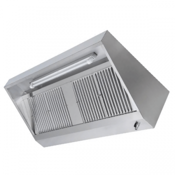 SNACK WALL-MOUNTED HOOD WITH LABYRINTH AND ACTIVATED CARBON FILTERS, WITHOUT MOTOR