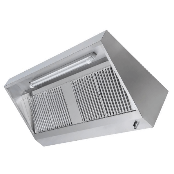 SNACK WALL-MOUNTED HOOD WITH LABYRINTH AND ACTIVATED CARBON FILTERS, WITHOUT MOTOR