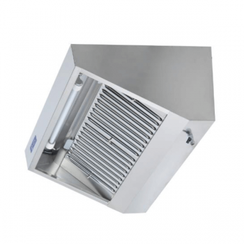 SNACK WALL-MOUNTED HOOD WITH MOTOR, REGULATOR, LABYRINTH AND ACTIVATED CARBON FILTERS