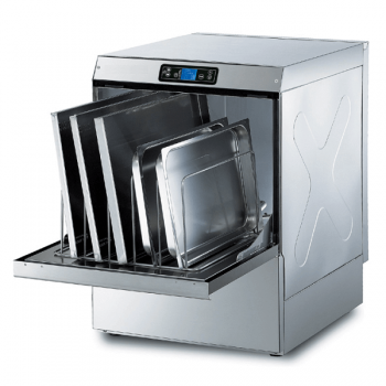 Electronic dishwasher & glasswasher 50 x 60 cm with detergent and rinse aid pump X8