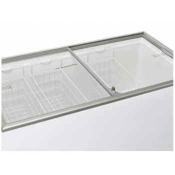 CONGELATORE A POZZETTO CON PORTE IN VETRO SCORREVOLI 400 L | 130,5 x 63,5 x H.89 cm
