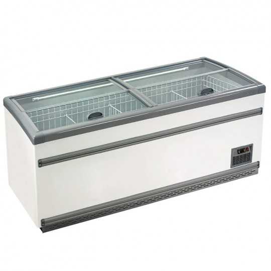 CONGELATORE A POZZETTO CON VETRI DRITTI SCORREVOLI, TERMOMETRO DIGITALE E SBRINAMENTO AUTOMATICO 621 L | 210 x 85 x H.87 cm