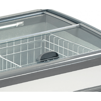 CHEST FREEZER WITH STRAIGHT SLIDING GLASS, DIGITAL THERMOMETER AND AUTOMATIC DEFROST 766 L | 250 x 85 x H.87 cm