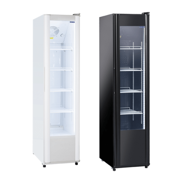 Single glass door beverage display fridge 300 litres - 44 x 70.8 x 184 cm