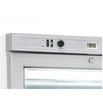 NEGATIVE FRIDGE DISPLAY CABINET FOR PASTRY AND ICE CREAM 300 L, DIGITAL DISPLAY | 60 x 63 x 187 cm