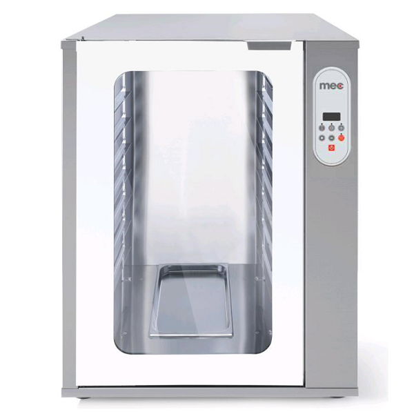 CELLA DI LIEVITAZIONE DIGITALE CON UMIDIFICAZIONE 8 TEGLIE 47x34 CM O GN 2/3 - L.60 x P.69 x H.86 CM