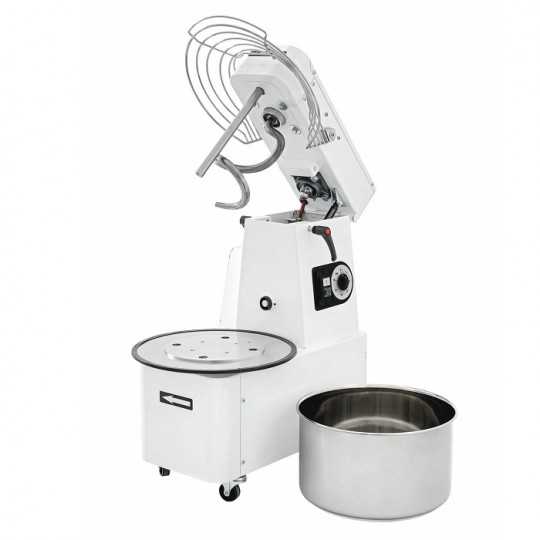 SPIRAL MIXER 7 L 5 kg WITH TILTING HEAD, WHEELS AND TIMER | IR5