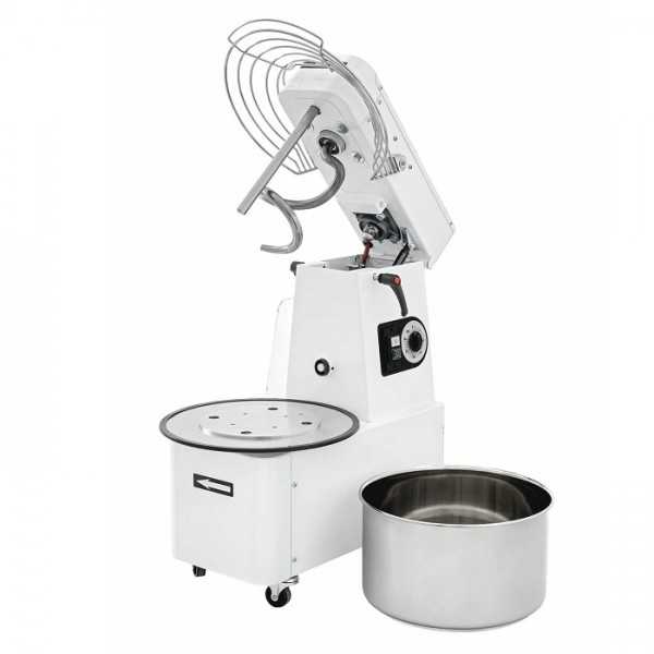 SPIRAL MIXER 16 L 12 kg WITH TILTING HEAD, WHEELS AND TIMER | IR15