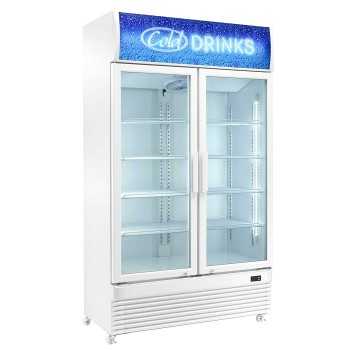 VETRINA FRIGO PER BIBITE 750 L, PORTE A BATTENTE, DISPLAY DIGITALE | 112 x 61 x 196,5 H cm