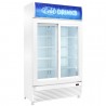 750 L DISPLAY CABINET FOR DRINKS, SLIDING DOORS, DIGITAL DISPLAY | 112 x 61 x 196.5 H cm
