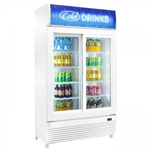 VETRINA FRIGO PER BIBITE 750 L, PORTE SCORREVOLI, DISPLAY DIGITALE | 112 x 61 x 196,5 H cm