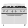 CUISINIÈRE À GAZ 6 FEUX SUR PLACARD DE 90 CM DE PROFONDEUR, PUISSANCE 53,5 KW