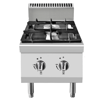 CUCINA A GAS 2 FUOCHI DA BANCO PROFONDITÀ 70 CM, POTENZA 10,5 KW