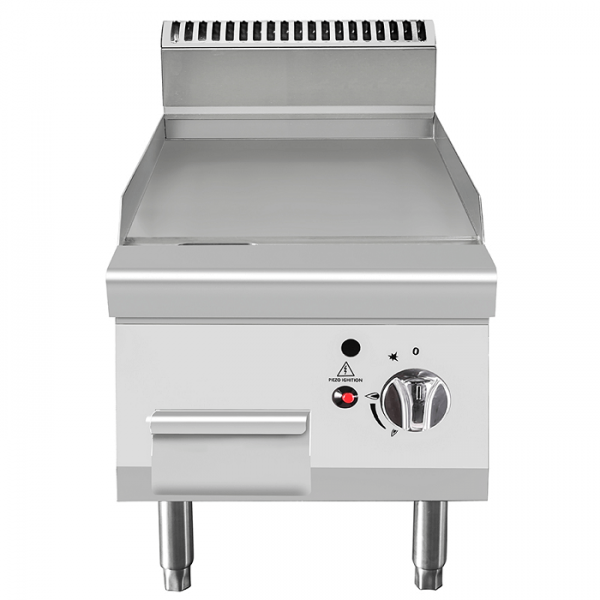 SMOOTH COUNTERTOP GAS GRIDDLE, DEPTH 70 CM