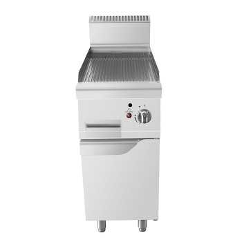 GAS RIBBED GRIDDLE ON 70 CM DEPTH COMPARTMENT