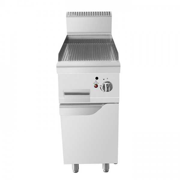 GAS RIBBED GRIDDLE ON 70 CM DEPTH COMPARTMENT