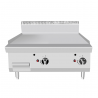 SMOOTH GAS GRIDDLE WITH DOUBLE COUNTER PLATE DEPTH 70 CM