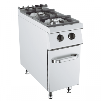 CUCINA A GAS 2 FUOCHI SU VANO PROFONDITÀ 90, POTENZA 17 KW