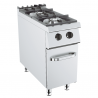 CUISINIÈRE À GAZ 2 FEUX SUR ARMOIRE DE 90 PROFONDEUR, PUISSANCE 17 KW