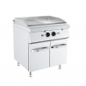 GAS GRIDDLE WITH SMOOTH AND RIBBED PLATE ON CABINET 70 CM DEPTH