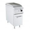 GAS GRIDDLE WITH SMOOTH PLATE ON CABINET DEPTH 90 CM
