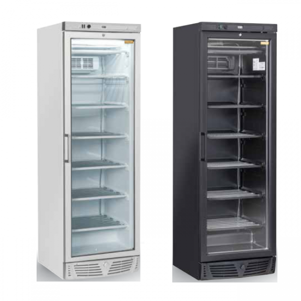 NEGATIVE FRIDGE DISPLAY CABINET FOR PASTRY AND ICE CREAM 300 L, DIGITAL DISPLAY | 60 x 63 x 187 cm