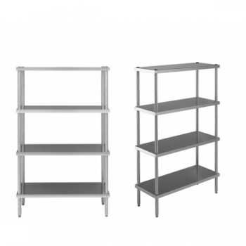 Scaffale liscio con 4 ripiani