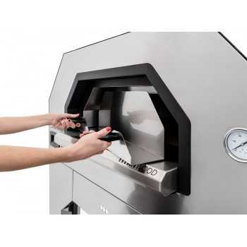 Four à bois pour 4 pizzas, intérieur et extérieur