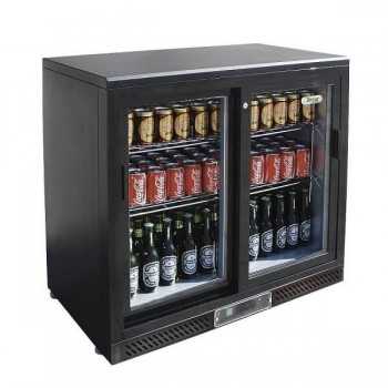 Comptoir arrière réfrigéré avec 2 portes coulissantes 223 L | 92 x 53,5 x H.92 cm