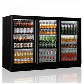 Retrobanco refrigerato con 3 porte scorrevoli 335 L | 135 x 53,5 x H.92 cm