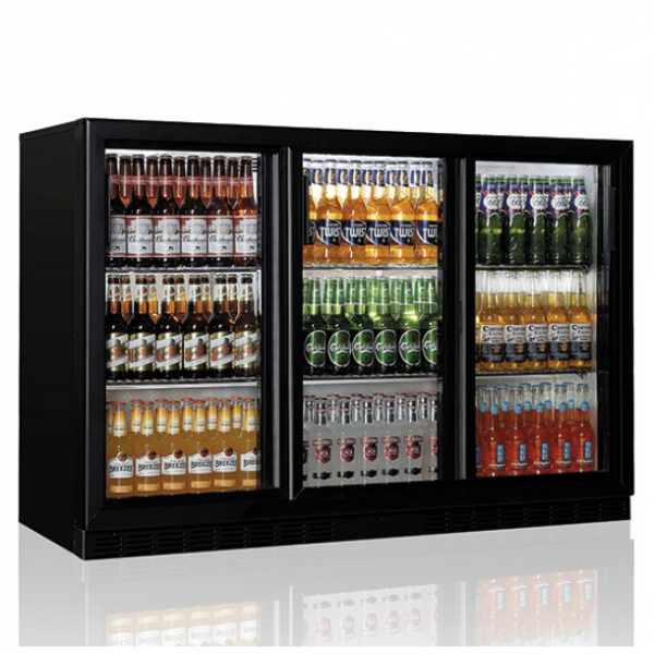 Retrobanco refrigerato con 3 porte scorrevoli 335 L | 135 x 53,5 x H.92 cm
