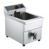 8L Countertop Electric Induction Fryer with Drain Tap