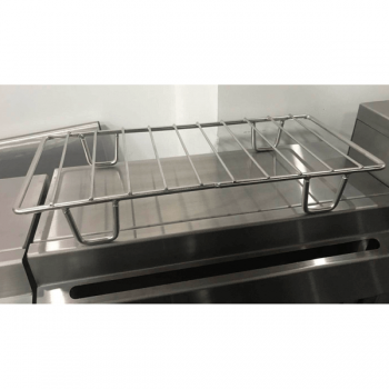 Friteuse électrique sur pied avec deux cuves de 10+10 L, profondeur 80 cm