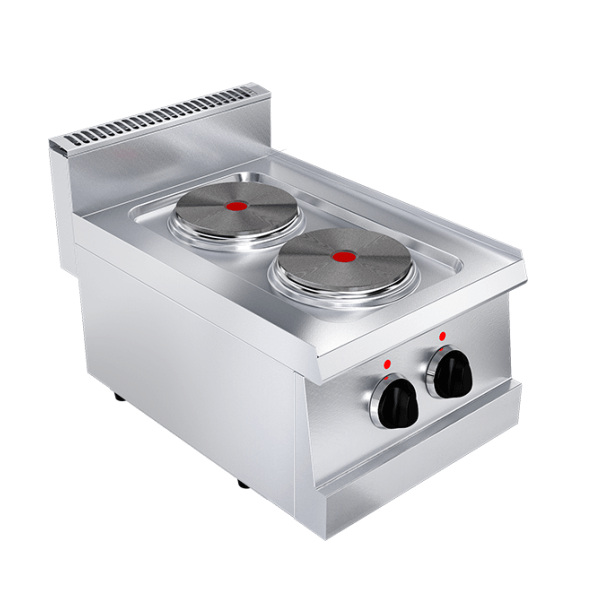 Electric cooker with 2 countertop plates, depth 60 cm, power 3 kW