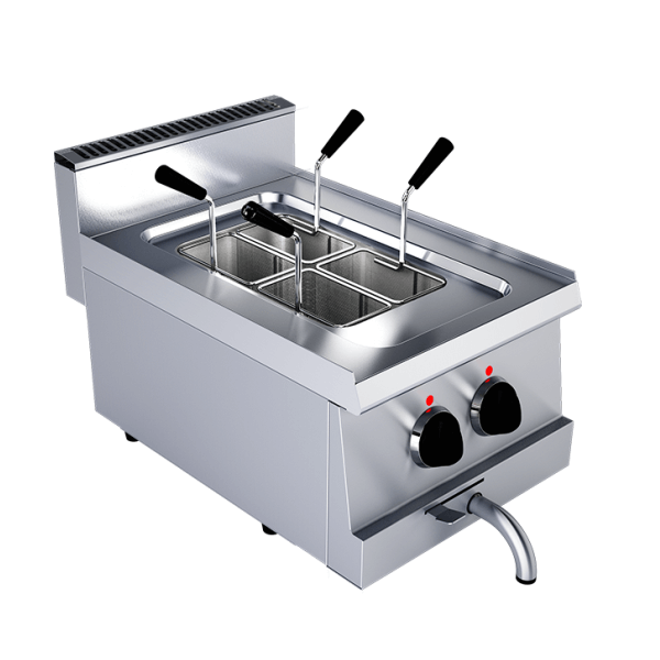 Cuocipasta elettrico 10 L da banco, profondità 60 cm, potenza 4,5 kW