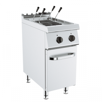 Cuiseur à pâtes électrique 24 L sur meuble, profondeur 70 cm, puissance 9 kW