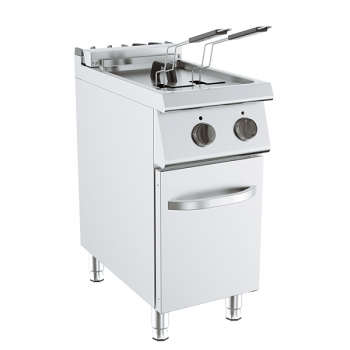 Friggitrice elettrica 18 L su mobile profondità 70 cm, potenza 15 kW