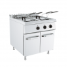 22 + 22 L electric fryer on cabinet, depth 90 cm, power 36 kW
