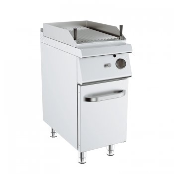Griglia pietralavica a gas profondità 70 cm, potenza 9 kW