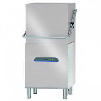 Pass through hood dishwasher 50 x 60 cm basket with detergent and rinse aid pump