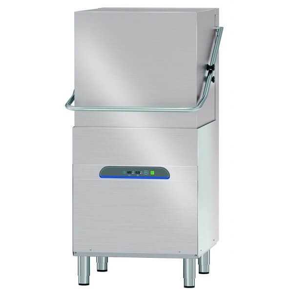 Pass through hood dishwasher 50 x 60 cm basket with detergent and rinse aid pump