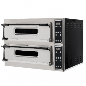 Digital electric pizza oven 6 + 6 pizzas, 2 chambers L.72 x D.108 cm | BXL66