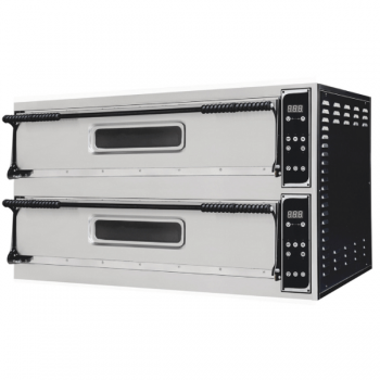 Forno pizza elettrico digitale 9 + 9 pizze, 2 camere BXL99