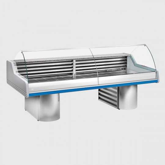Vetrina refrigerata espositiva per pescheria Saigon profondità 119 cm